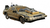 "Zurück in die Zukunft" - DeLorean Mk3 mit Eisenbahnrädern, 1/15 Sammlermodell mit Licht & Sound