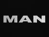 MAN Logo Sticker, Silver, Letter Hight 8 mm, 1 Set (3 pieces)