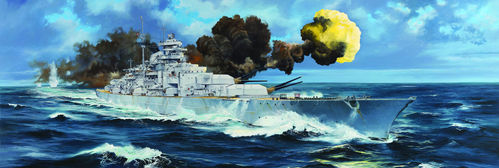 Bismarck, Deutsches Schlachtschiff, Plastikmodellbausatz 1/200