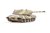 E-100, Schwerer Dt. Panzer mit Maus Turm, WWII, Licht u. Schatten Tarnung, 1946, Sammlermodell 1/72