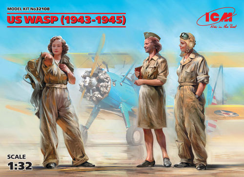US WASP (1943-1945) (3 figures), plastic kit, 1/32