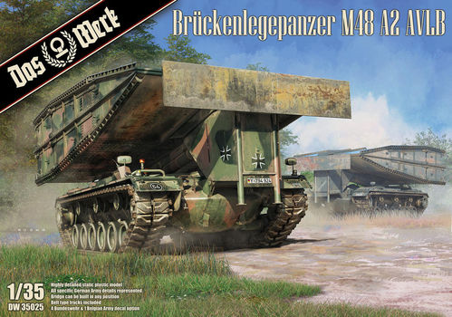 M48A2 AVLB, Bridge Laying Tank, BW/Belgium, 1/35 Scale Plastic Kit