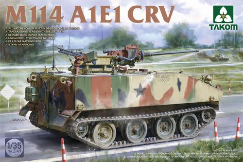 M114 A1E1 CRV, US Armee, Europa 1970er, Plastikbausatz 1/35