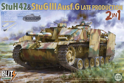 StuH42 & StuG III Ausf. G, Späte Produktion, Deutsche Wehrmacht, WWII, Plastikbausatz 1/35