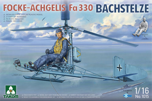Focke-Achgelis Fa330 "Bachstelze", Deutscher Tragschrauber, Plastikbausatz 1/16