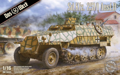 Sd.Kfz. 251/1 Ausf. D, Deutsche Wehrmacht, 1/16 Plastic Kit