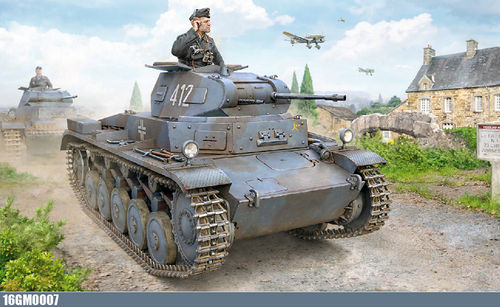 Pz.Kpfw. II Ausf. c A, B, C (Sd.Kfz. 121), French Campaign, 1/16 Plastic Kit