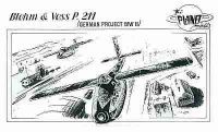 Blohm & Voss P.211, WW II, Deutsches Flugzeug Projekt, 1/48 Resin Bausatz