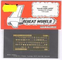 Pedals hist. & mod., Reheat Photoetched Parts, 1/72