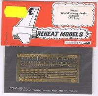 Aircraft Canopy Details, hist., Reheat Photoetched Parts, 1/72