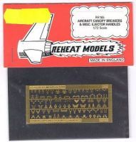 Aircraft Canopy Breakers & Misc. Ejector Handles, Reheat Photoetched Parts, 1/72
