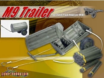 M9 Trailer with Ammunition, 1/6