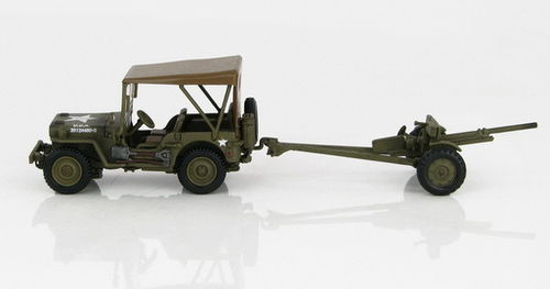 Willys Jeep mit 37mm PAK, 3. Bttn., 1.Armored Rgt.,1. Armored Div., Tunesien 1943, 1/72