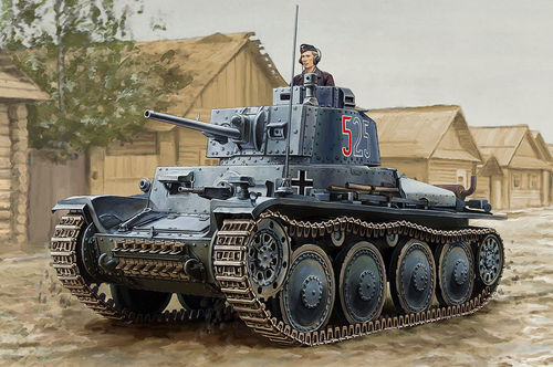 Pz.Kpfw.38(t) Ausf.E/F, 1/16 Plastik Kit