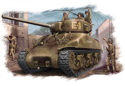 M4A1 76(W) Sherman, U.S. Tank, 1/48 scale plastic kit