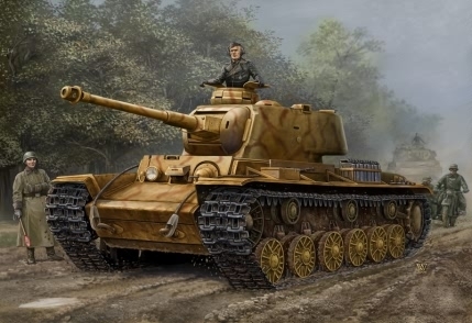 Pz.Kpfw KV-1 756( r ), Deutscher Beutepanzer, 1/48 Plastikbausatz