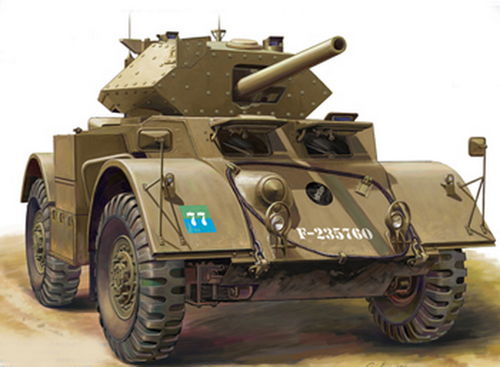 Staghound Mk.III, Brit. Armoured Car, 1/48 scale plastic kit