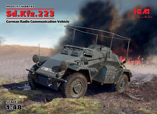Sd.Kfz.223 German Radio Communication Vehicle, 1/48 scale plastic kit