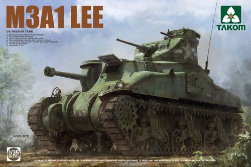 M3A1 LEE, US Mittelschwerer Panzer, Plastikbausatz, 1/35