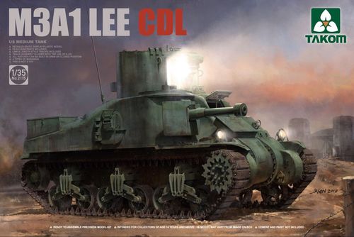 M3A1 LEE CDL, US Mittelschwerer Panzer, Plastikbausatz, 1/35