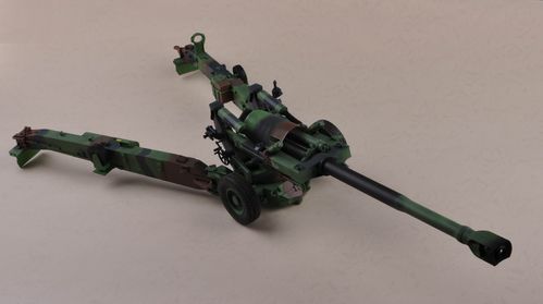 M198, 155mm US Feldhaubitze, Woodland Tarnung, Sammlermodell 1/16
