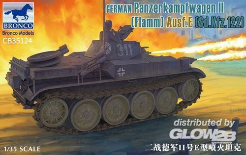 Pz.Kfw. II Flamm, Ausf. E (Sd.Kfz. 122), 1/35 Plastikbausatz