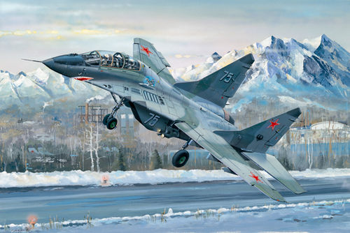 MIG-29UB Fulcrum, Russicher Kampfjet, 1/32 Plastikbausatz