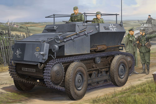 Sd.Kfz.254 deutscher Panzerspähwagen mit Ketten, 1/35 Plastikbausatz