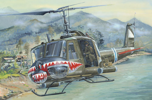 UH-1B Huey, US ARMY Helicopter, 1/18 scale Plastik Kit
