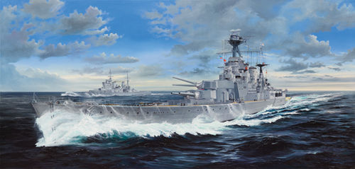 HMS Hood, Battlecruiser, Plastic Model Kit 1/200