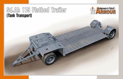 Sd.Ah. 115 Flatbed Trailer (Tank Transport), German Army, Plastic Kit 1/72