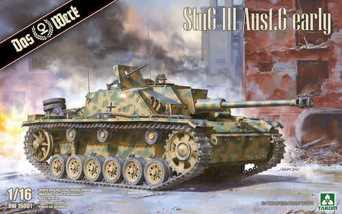 StuG III, Ausf. G, early Version, German Attack Tank, 1/16 Plastic Kit