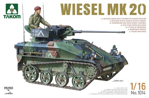 Wiesel with MK20, German Bundeswehr, Plastic Model Kit 1/16 scale
