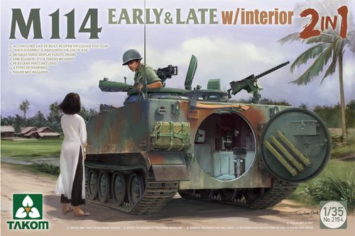 M114 Early & Late Version with interior, Plastic Kit 1/35