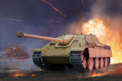 Jagdpanther (A), Pz V, Sd.Kfz. 173, Frühe Ausführung,1/16 Plastikmodellbausatz