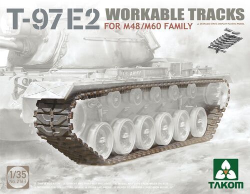 T-97E2 Workable Tracks, for M48/M60 Family, 1/35 Plastic Kit