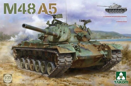 M48A5, US Battle Tank, Plastic Kit, 1/35