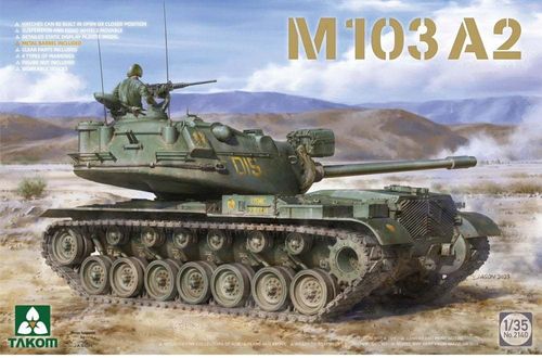 M103A2, US Main Battle Tank, Plastic Kit, 1/35