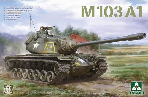M103A1, US Main Battle Tank, Plastic Kit, 1/35
