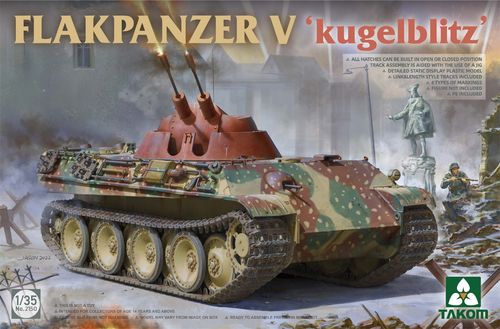 Flakpanzer V "Kugelblitz", WWII German Army, Plastic Kit 1/35
