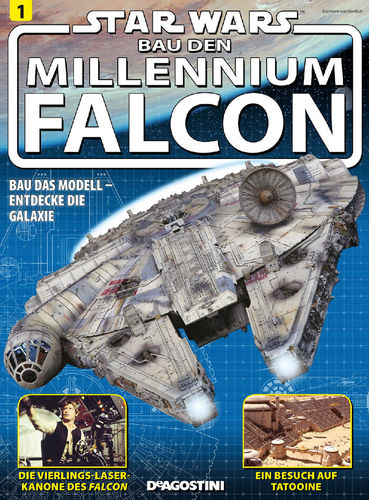 Millennium Falcon, De Ago. 1/43 Multimedia Bausatz mit Beleuchtung