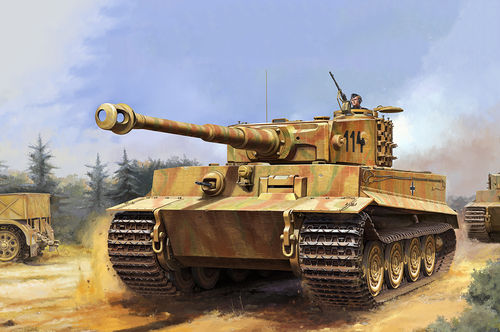 Pz.Kpfw.VI Ausf.E, Sd.Kfz.181 Tiger I Late, 1/16 Plastic Kit