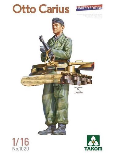 Otto Carius, Tank Commander, German Army WWII, 1/16 Plastic Kit, Limited Edition